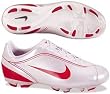 Nike First2 Team FG-metallic platinum/sport red