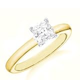 0.25 Carat VS2 - GIA Certified Diamond Solitaire Engagement Ring on 14k White Gold