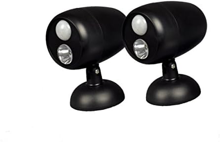 Motion Sensor LED Outdoor Spotlight, Battery Operated, Easy Mount Installation (2)