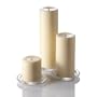 Set of 36 Hand Poured Pillar Candles, Ivory Unscented