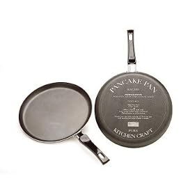 Kitchen Craft Crepe/ Pancake Pan with Recipe on Base, 24 cm