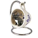 French Bulldog Collectible Teacup with Display Stand