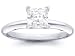 3/4Ct. Platinum Certified Princess Cut Diamond Solitaire Engagement Ring