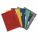 File Folder/Transparent, 5 Tab, 11x8 1/2, 5/Pack, Assorted (SPR00609)