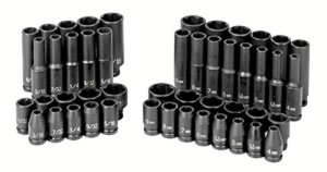 Grey Pneumatic 48 Pc. 1/4 Inch Drive SAE And Metric Impact Socket Set GRY9748