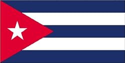Annin Nylon Cuba Flag, 3-Foot by 5-Foot