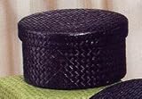 Round Espresso Brown Box by Neatnix