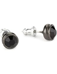1928 Jewelry Jet Black Stud Earrings