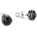 1928 Jewelry Jet Black Stud Earrings