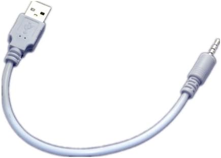 Forrader® 5 pieces USB 2.0 Type A to 3.5mm Male Audio Headphone Jack Cable for MP3/MP4 PC, White