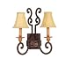 Maxim 75027ABMC Malacca Crackle Century Two Light Wall Sconce from the Century Collec...