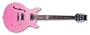 Daisy Rock Retro-H Guitar, Metallic Pink