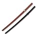1 Black, 1 Natural Wooden Bokken Practice Training Daito Sword SET