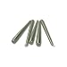 12 Metallic Silver Taper Dinner Candles