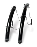 Planet Bike SpeedEZ Road Front and Rear Bicycle Fender Set (Silver Aluminum, 35mm Wide)