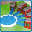 Tomy Thomas & Friends Motor Road & Rail Accessories: Engine Sheds & Turntable
