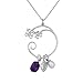Rhodium Plated Sterling Silver Africa Amethyst title=
