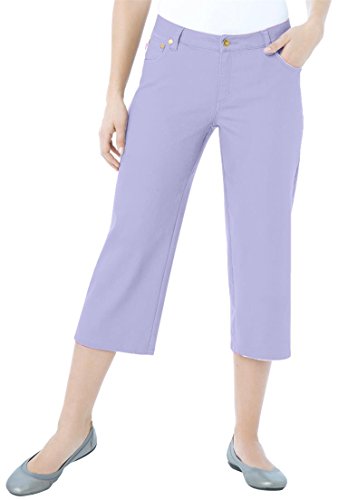 Women's Plus Size Stretch Denim Capri