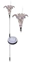 Solar Garden Stake Accents Garden Or Pathway With A Whimsical Flower Motif