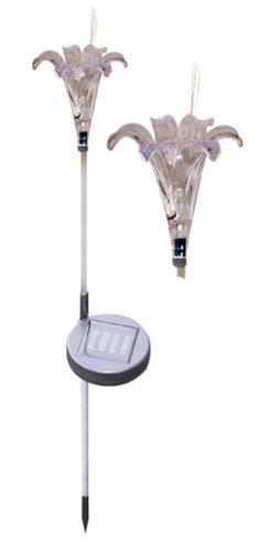 Solar Garden Stake Accents Garden Or Pathway With A Whimsical Flower Motif