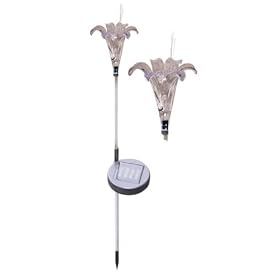 Solar Garden Stake Accents Garden Or Pathway With A Whimsical Flower Motif by National