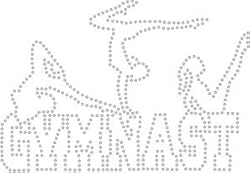 Iron On Hot Fix Tumbling Gymnast