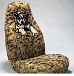 Animal Print Design Seat Covers: Puppy Face (Qty 2)