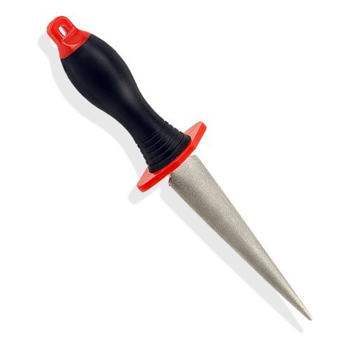 Premium 2-in-1 Diamond Knife Scissor Sharpener Half-Moon 600 & 800 Grit