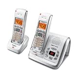 Uniden DECT 6.0 Expandable Cordless Telephone with 2 Handset Bundle - White (DECT2080-2W)