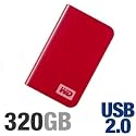 Western Digital My Passport Essential 320 GB USB 2.0 Portable Hard Drive WDMER3200TN (Real Red)