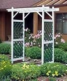 Arbor: Elegance with Green Lattice PVC