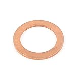 uxcell 銅ワッシャー　24mmX 34mmx 2mm　スペーサー　ガスケット　シール　リング　ファスナー