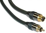 Premium Grade S-Video to RCA Cable (Metal Body), 12 ft