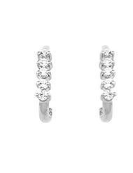 Pair of Platinum Diamond Earrings - 0.20 Ct. -- LIFETIME WARRANTY
