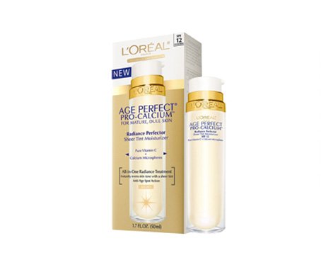Loreal Age Perfect Pro-Calcium Radiance Perfector Sheer Tint Moisturizer, Medium - 1.7 Oz