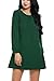 ACEVOG Women Casual Long Sleeve Solid Loose Cocktail Party A-Line Dress