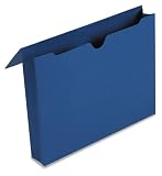 Smead 77257 2in Expansion Colors Wallet w/Elastic Cord, Letter, Navy Blue, 50/Box, Carton of 50