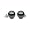 14K White Gold 9-10mm Black Tahitian South Sea Cultured Pearl Stud Earrings AAA Quality