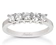 Platinum Shared Prong 5 Stone Wedding Band (1 ct. tw.)