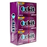 Wrigleys Orbit Sugarfree Gum Raspberry Mint - 14 Piece Pack, 12 Count Box