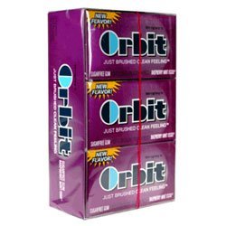 Wrigleys Orbit Sugarfree Gum Raspberry Mint - 14 Piece Pack, 12 Count Box by Raspberry Candy