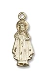 14kt Gold Infant of Prague Medal