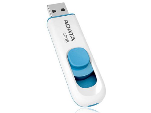 ADATA 32GB USB-Stick C008 Slider USB 2.0 weiss blau Preisvergleich