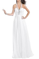 Maternity Chiffon Halter Empire   Waistline Evening Dress/Party Dress 