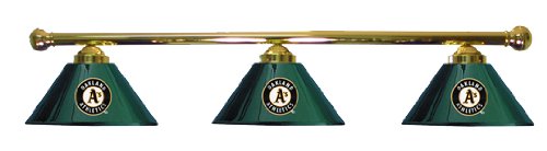 Oakland Athletics Pool Table Light - Brass Bar