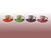 Stoneware Coffee/espresso Cups and Saucers Set of 4, Perfect Gift