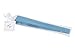 Quasimoon PaperLanternStore.com 8 Inch Turquoise Blue Folding Wood Panel Hand Fan with White Organza Bag for Weddings
