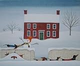 Christmas cards: Home with dachshund family / Lynch