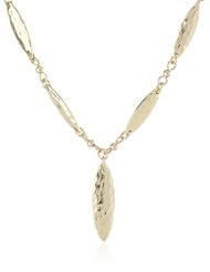 NINE WEST VINTAGE AMERICA "Golden Flight" Gold-Tone Elongated Y-Necklace, 18"