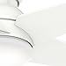 Casablanca 59021 Isotope 52-Inch 5-Blade Single Light Ceiling Fan, Snow White with Snow White Blades and Cased White Glass Bowl Light